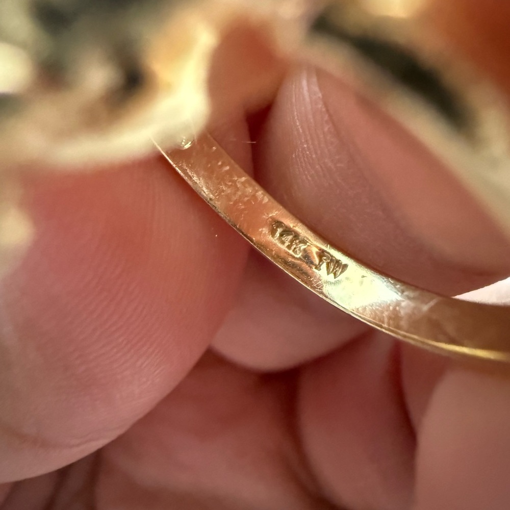 14k Solid Gold Ladybug Ring - image 5